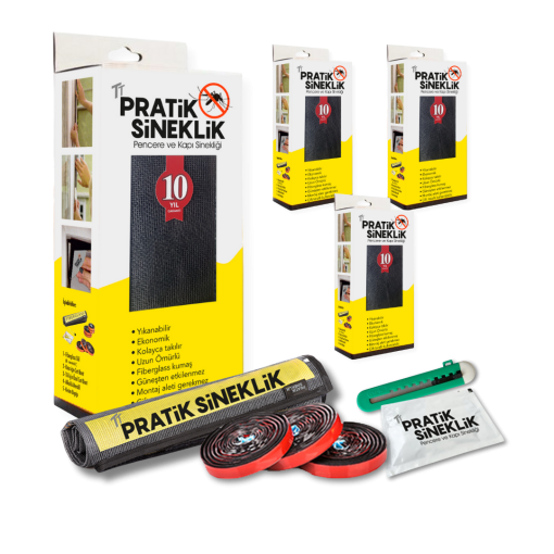 TT Pratik Sineklik Pencere | 80 X 140 Cm | 4 lü Paket