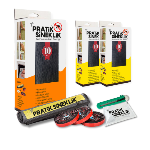 TT Pratik Sineklik | 1 Kapı |  2 Pencere | 3 lü Paket